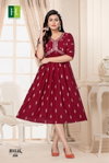 Jhalak Vol 2 By Hirwa Alia Cut Embroidery Kurtis Wholesale Market In Surat